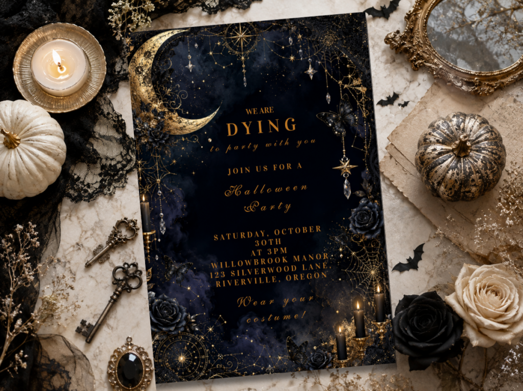 Glam & Elegant Halloween Party