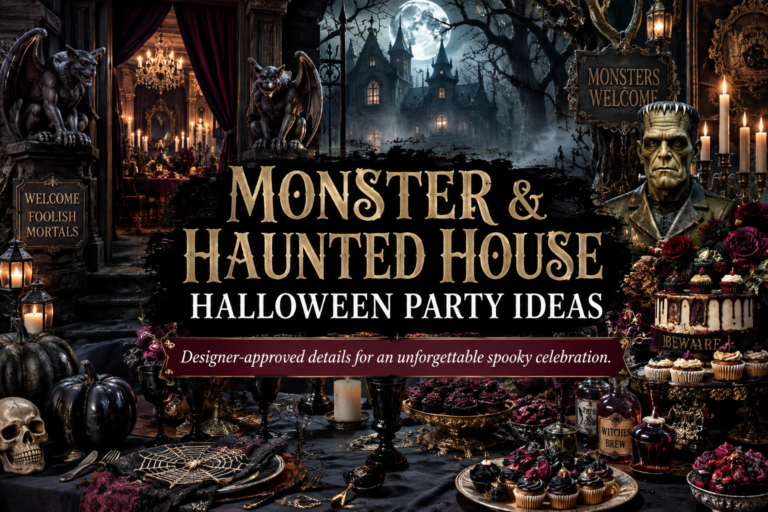 Monster & Haunted House Halloween Party Ideas