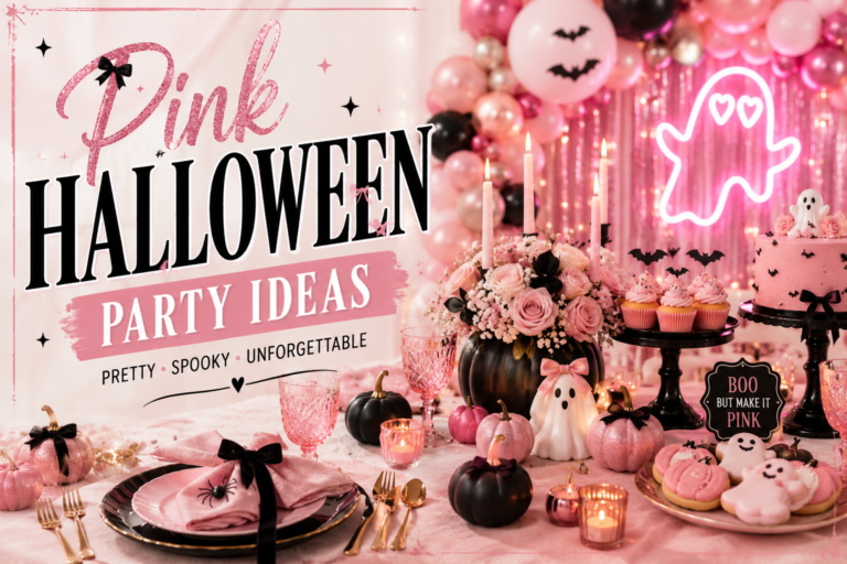 Pink Halloween Party Ideas