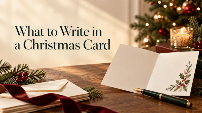 What to Write in a Christmas Card