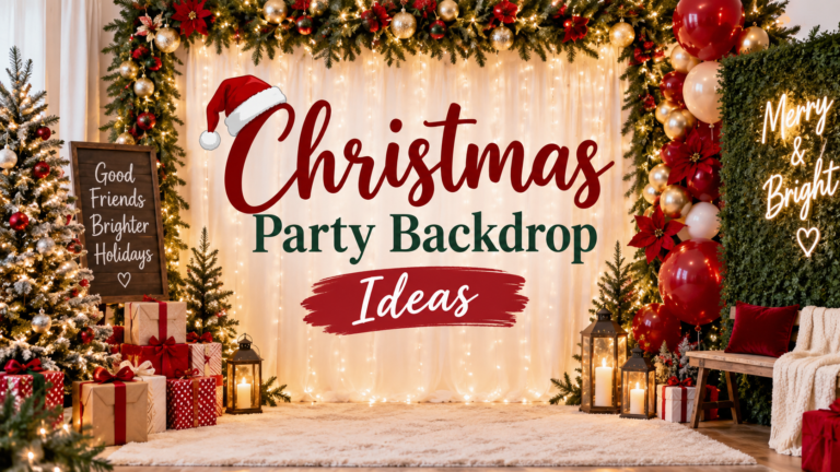 Christmas Party Backdrop Ideas